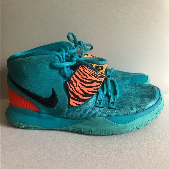 Kyrie 6 EP Animal Print Oracle Aqua/Cheetah - Picture 2 of 7